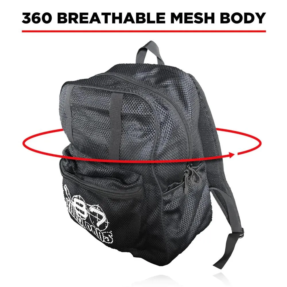 187 - Mesh Backpack Black