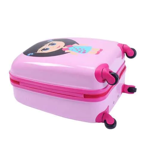 2 pcs 12" 16" Pink Kids Girls  Suitcase Backpack Luggage Set