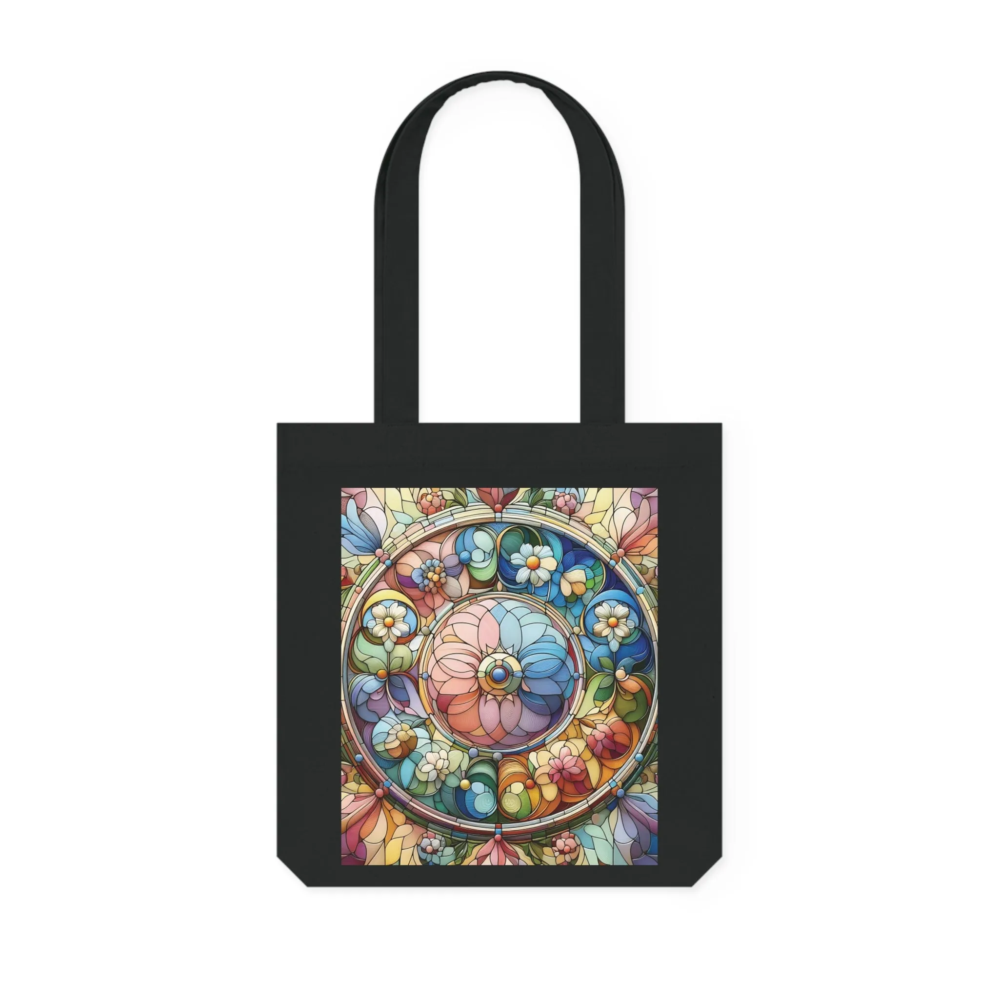 A colourful abstract design Woven Tote Bag