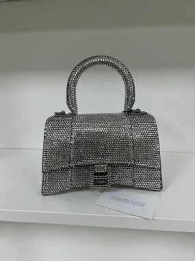 Balenciaga Crystal Rhinestone Embellished XS Hourglass Bag