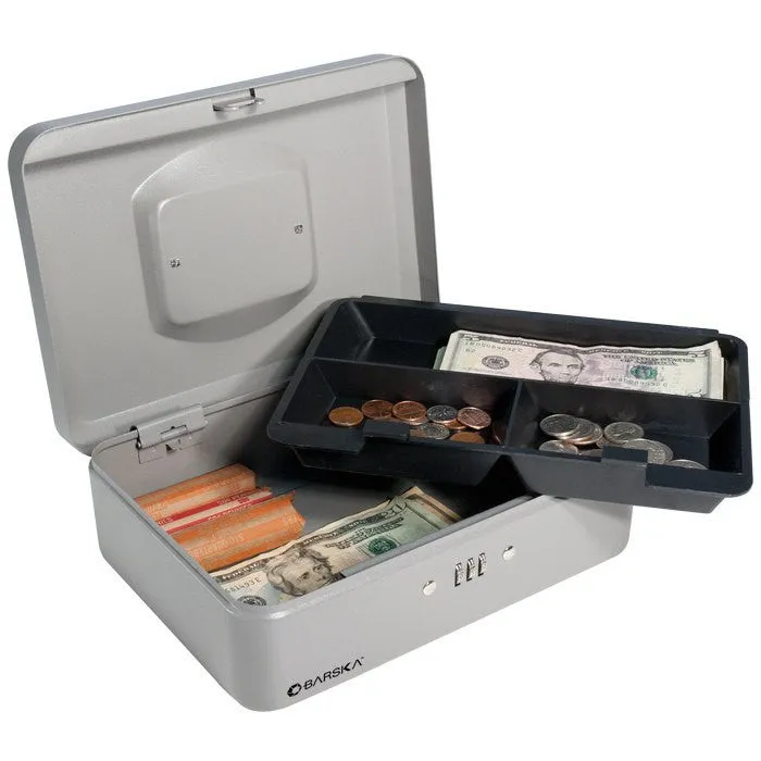 Barska CB11786 10" Cash Box with Combination