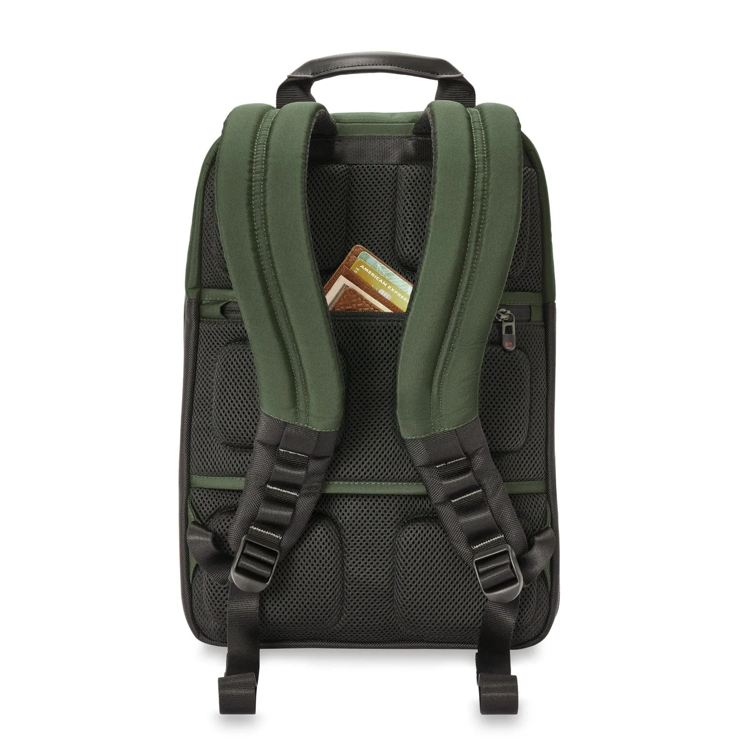 Briggs & Riley Slim Expandable Backpack in Green