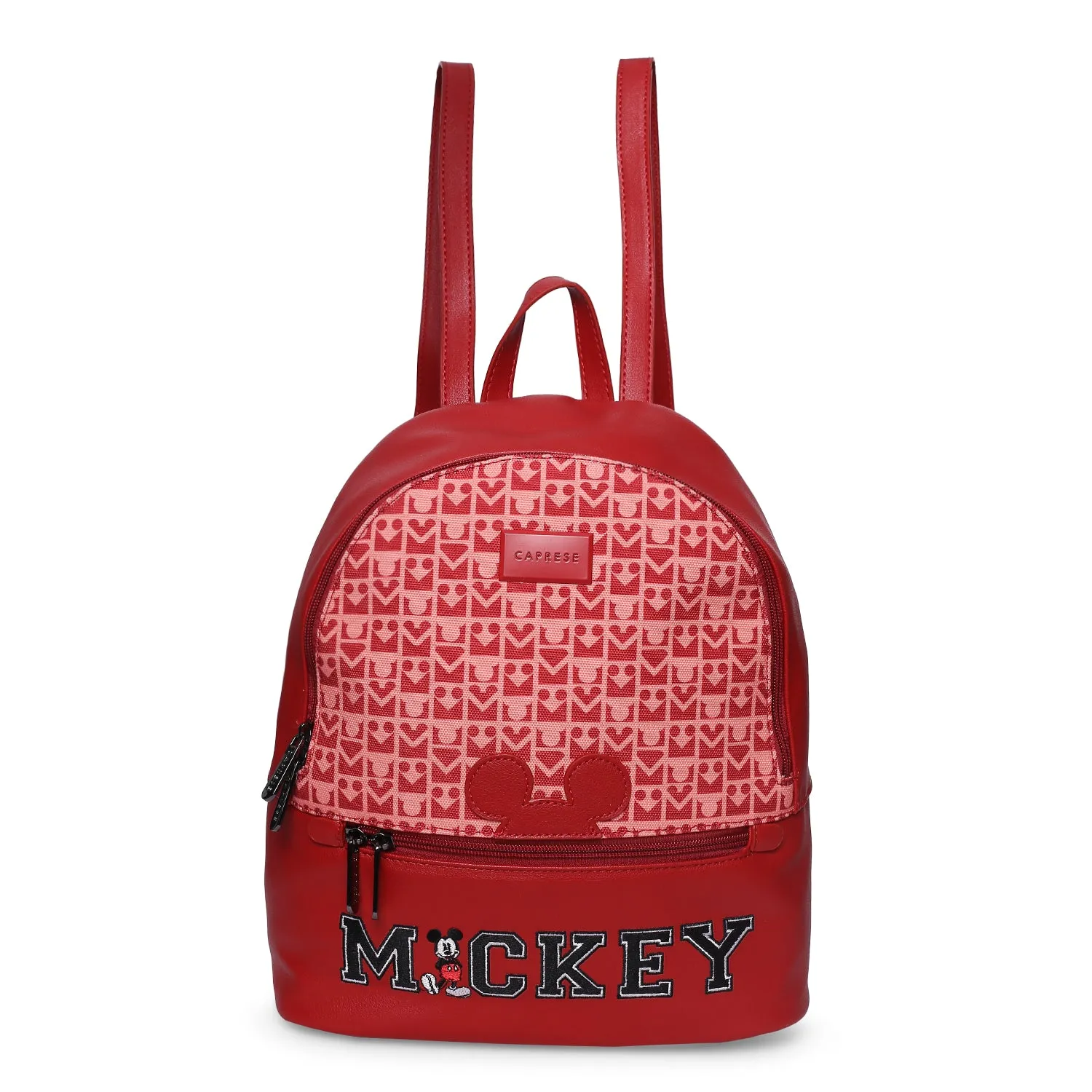 Caprese Disney Inspired Graphic Printed Mickey Mouse Collection Medium Backpack Red