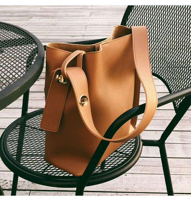 Casual women Shoulder Bags pu leather Bucket bags for female handbag Large capacity ladies Shopping Bag big totes bolsa feminina