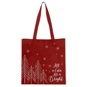 Christmas Eco Tote Bag - All Is Calm, All is Bright