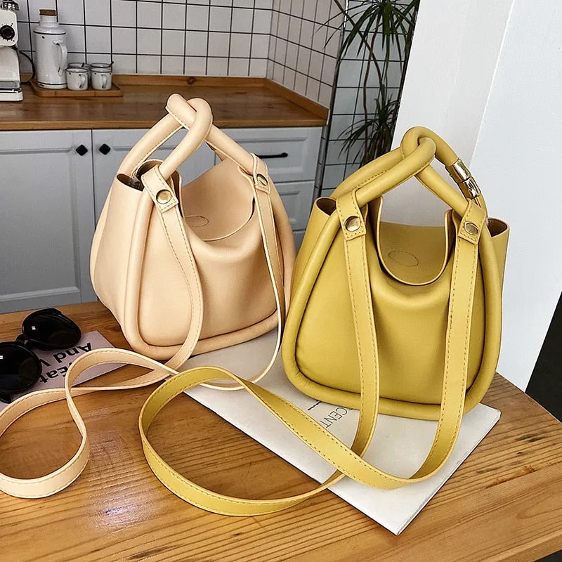 Christmas Gift casual bucket bag for women designer handbags luxury pu leather shoulder crossbody bags lady big purses female sac 2020 summer