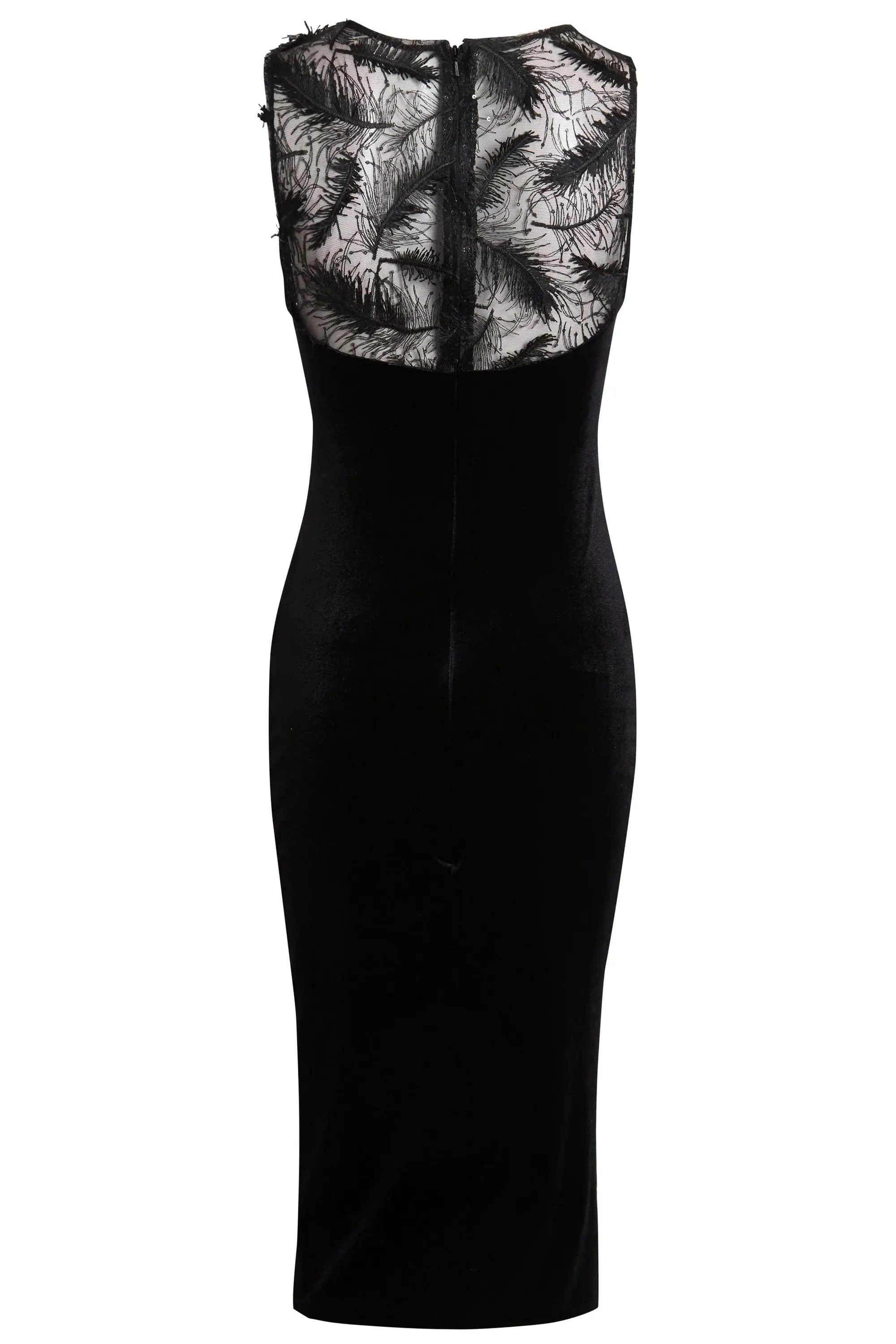 DIVA Luxe Velvet Fitted Midi Dress