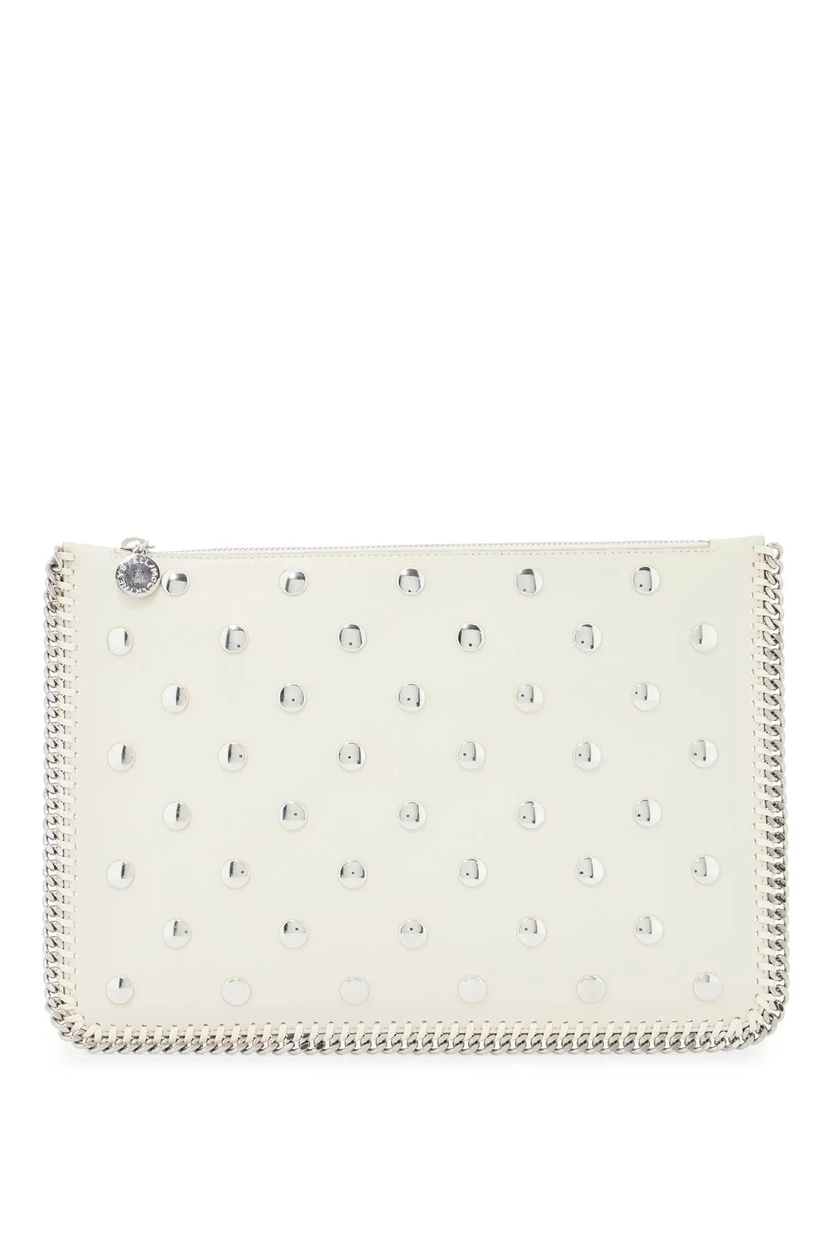 falabella studded pouch with