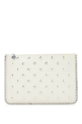 falabella studded pouch with