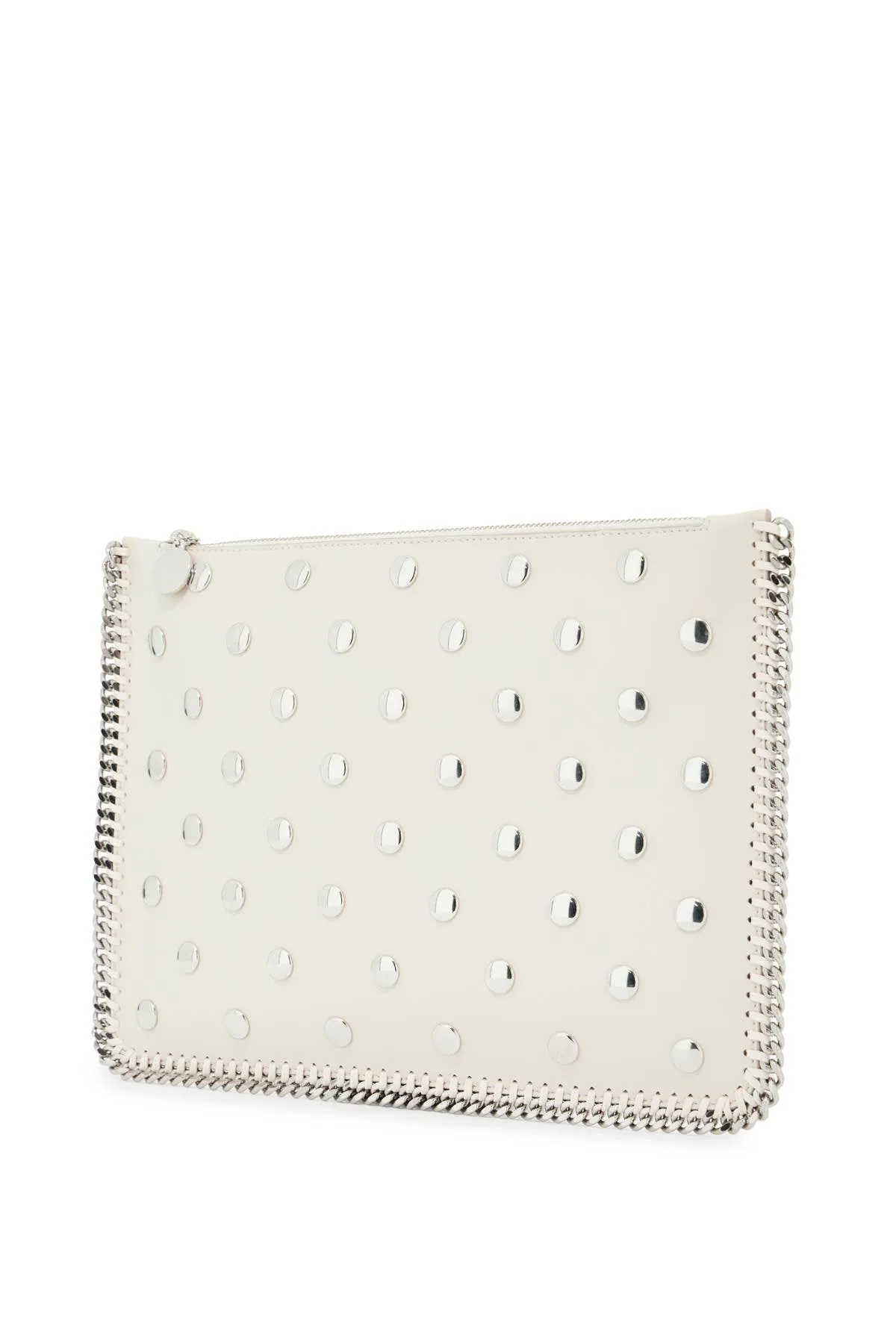 falabella studded pouch with