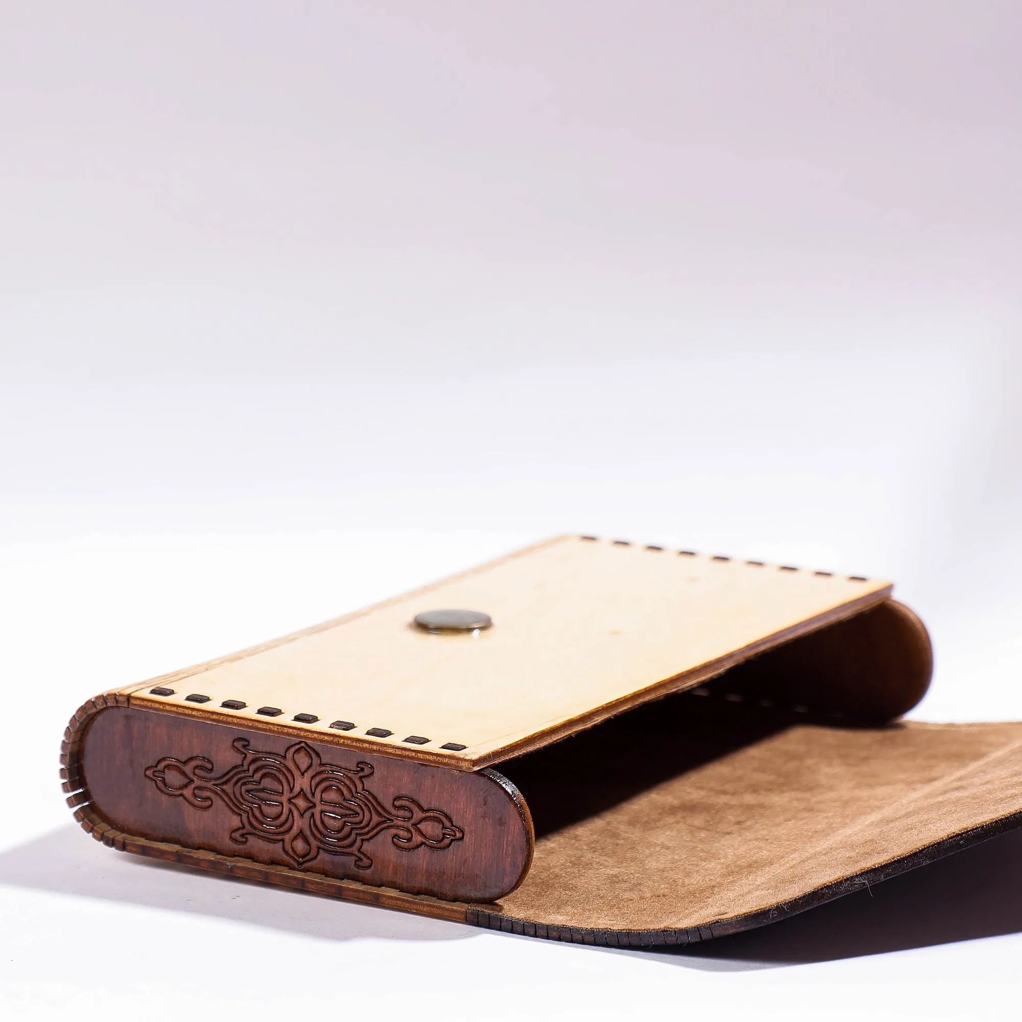 Handcrafted Birch Wooden Clutch