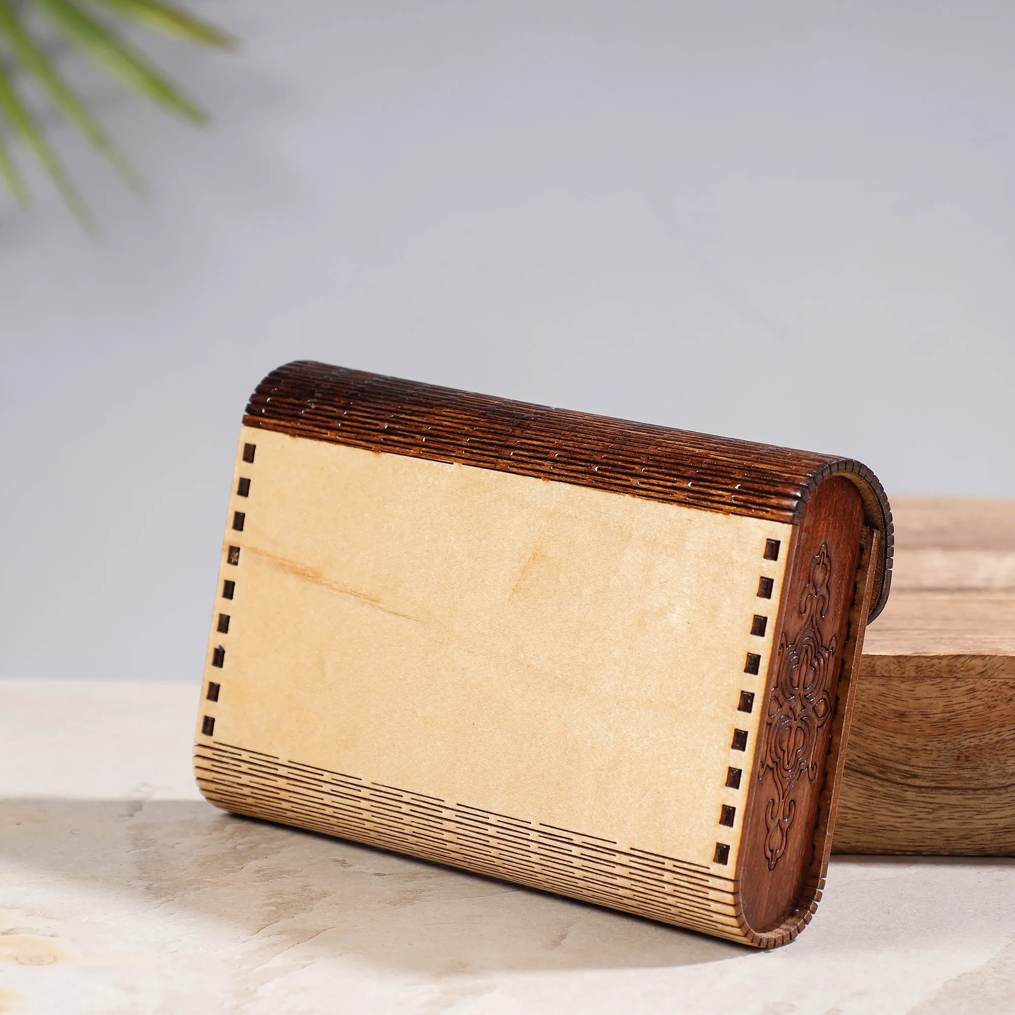 Handcrafted Birch Wooden Clutch