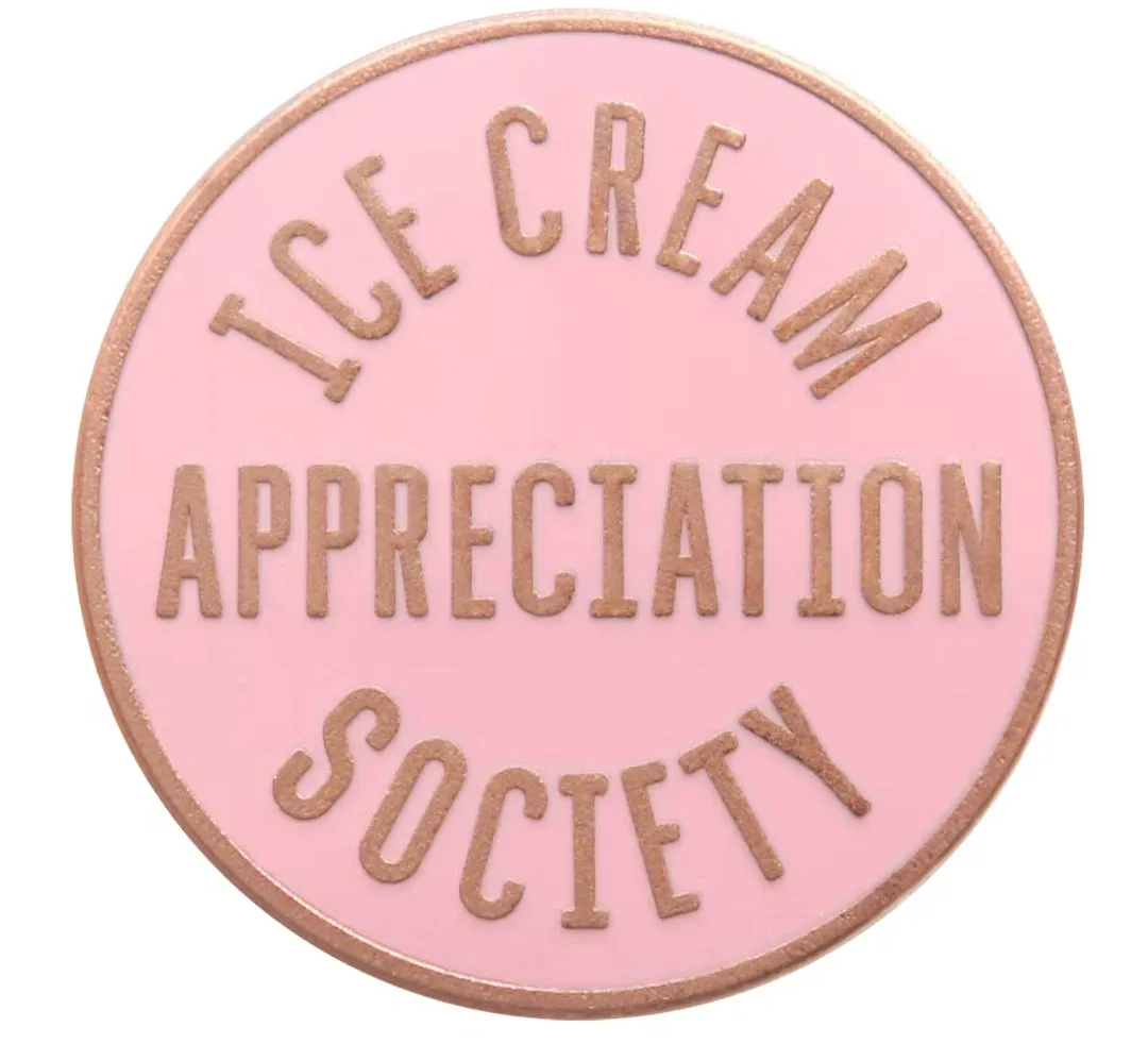 Ice Cream Appreciation Society Pink - Enamel Pin