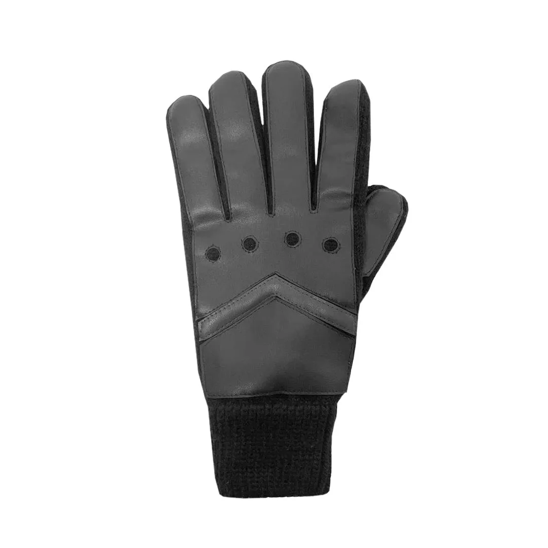 Isotoner - Men's Smartouch Knit Driving Inspired Glove (71102 BLK)