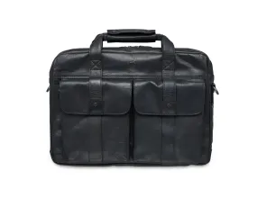 Mancini BUFFALO Double Compartment Briefcase for 15.6" Laptop (RFID Blocking)