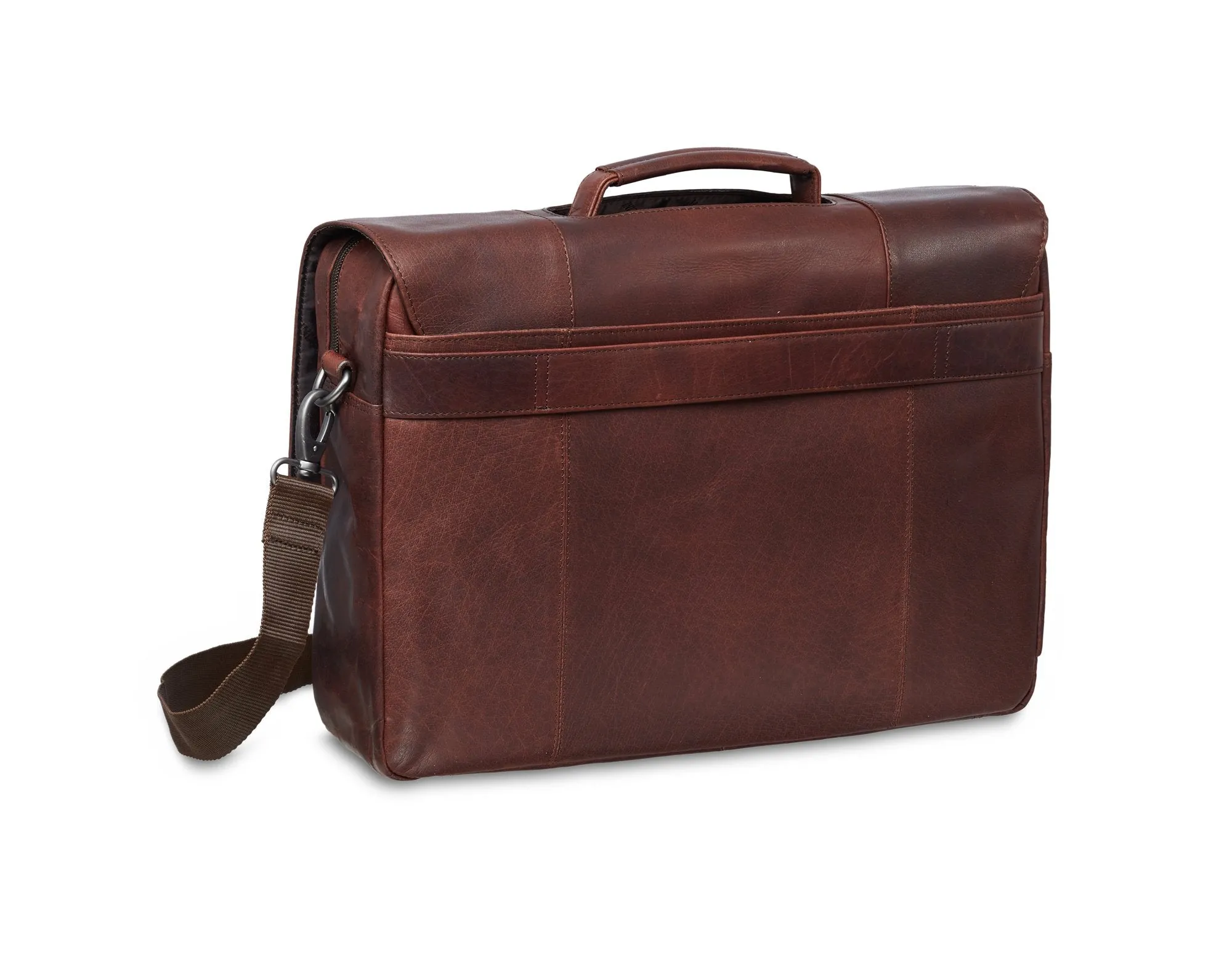 Mancini BUFFALO Porthole Briefcase for 15.6'' Laptop / Tablet (RFID Blocking)