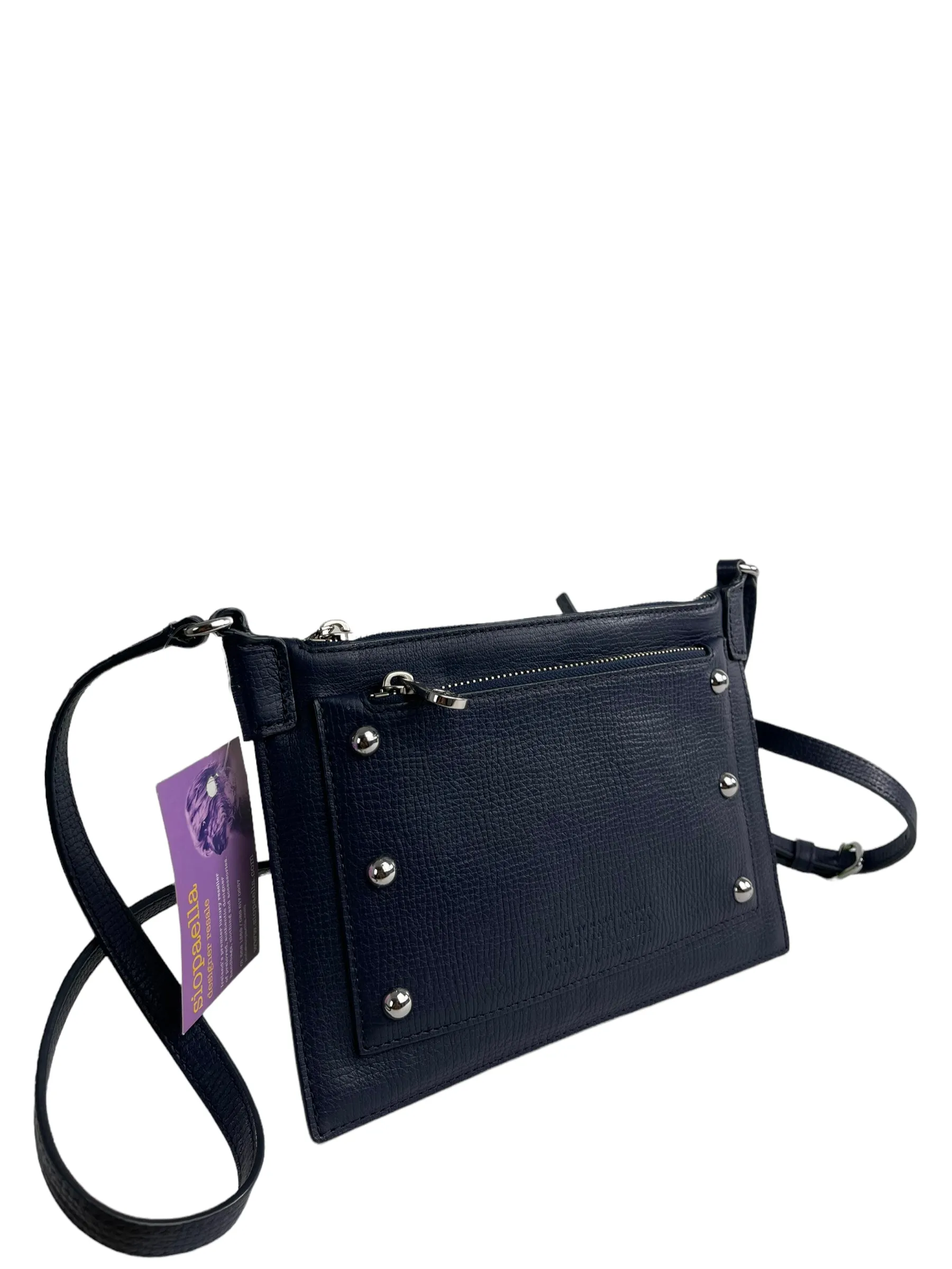 Marc by Marc Jacobs Navy Leather Studded Crossbody