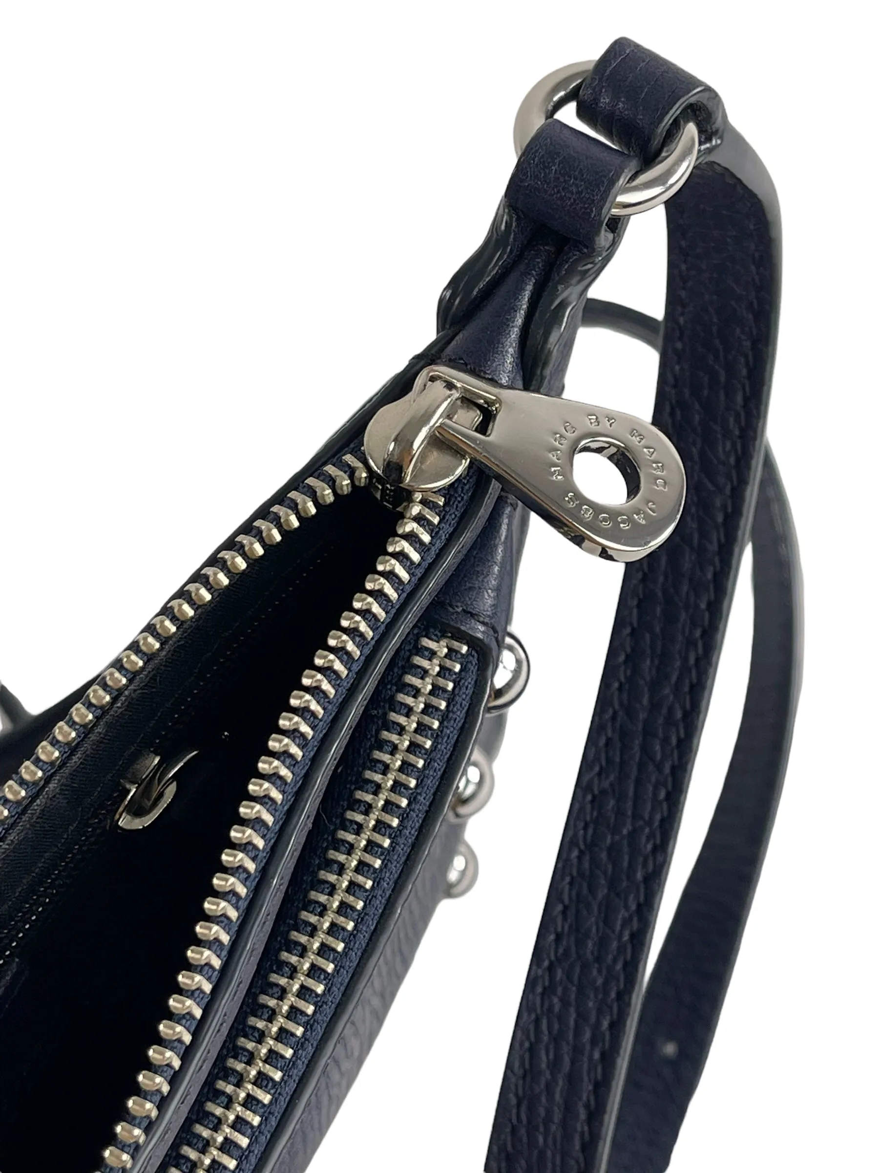 Marc by Marc Jacobs Navy Leather Studded Crossbody