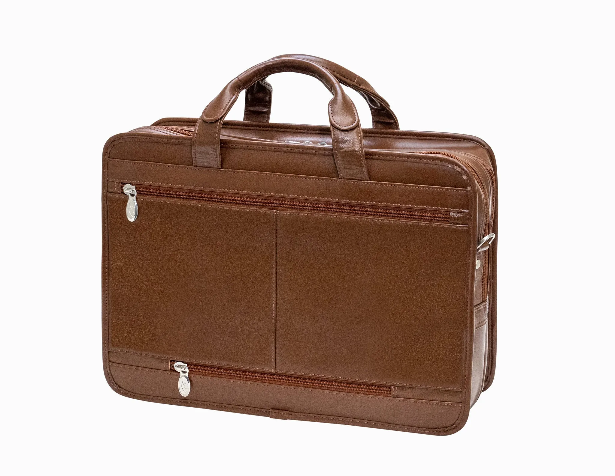 McKlein USA Hubbard Leather Double Compartments Laptop Case