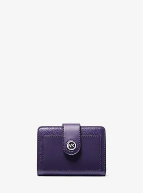 MK Mercer Small Leather Wallet - Purple - Michael Kors