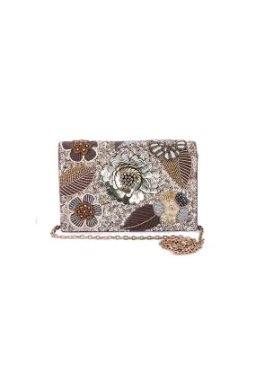 Multicolour Deyani Hand-Embroidered Clutch