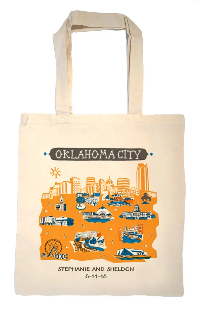 Oklahoma City Tote Bag-Wedding Welcome Tote