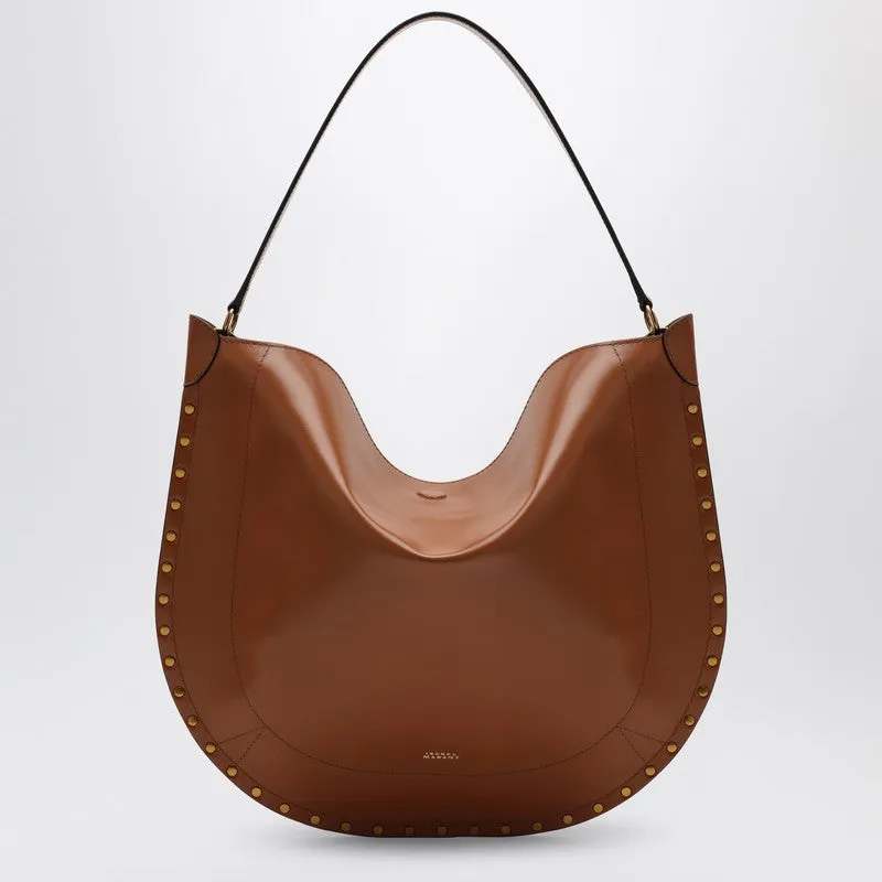 Oskan Soft Cognac-coloured Hobo Bag