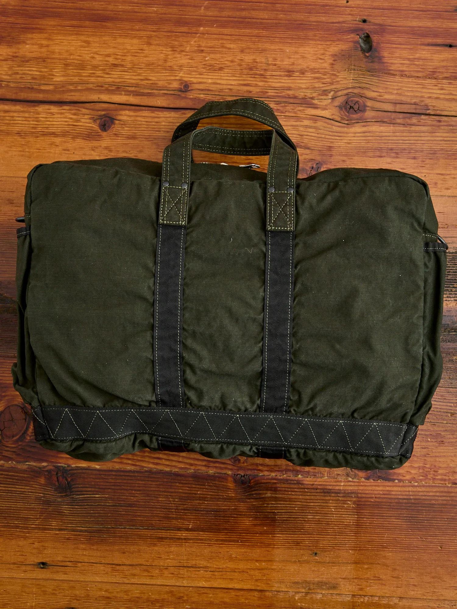 "Crag" 2-Way Boston Bag (S) in Khaki