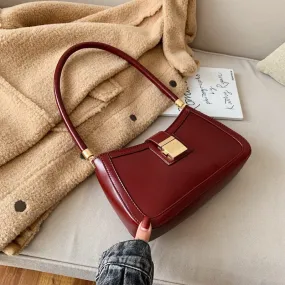 Retro Designer Lock Handbag