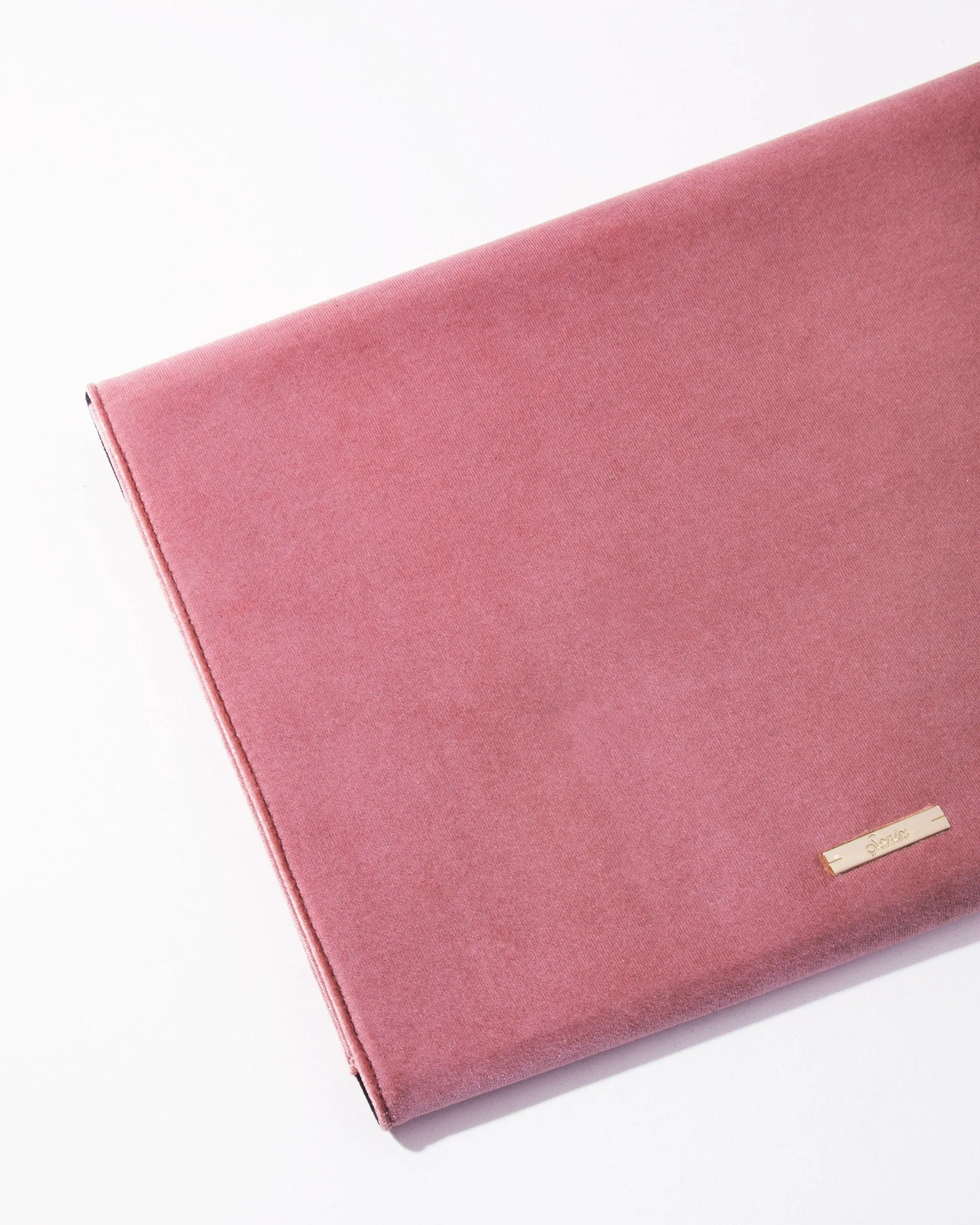 Rose Velvet Laptop Clutch