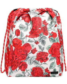 Sand Floral Recycled Drawstring Bag