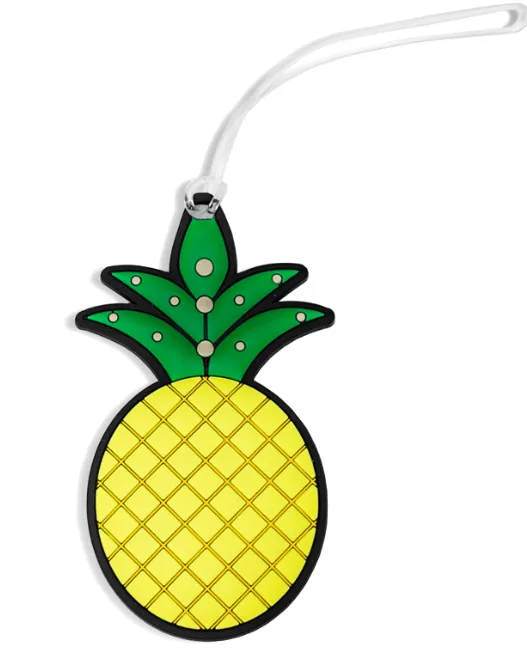 Silicone Luggage Tag Pineapple