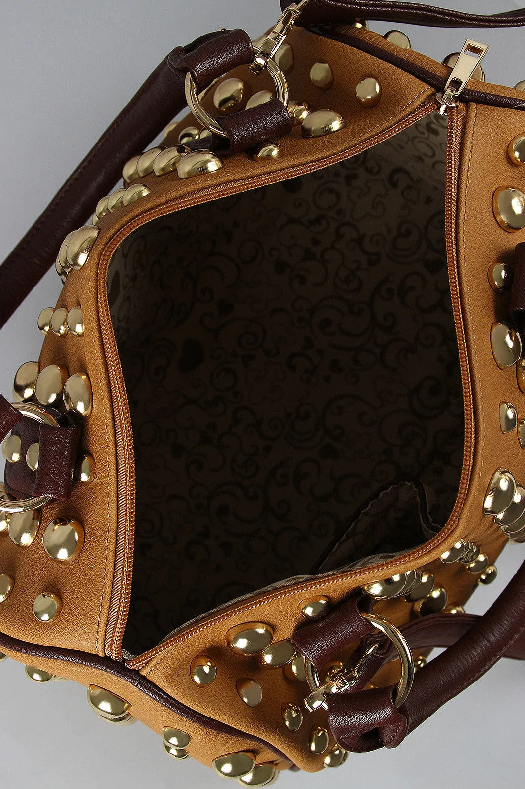 Studded Barrel Bag