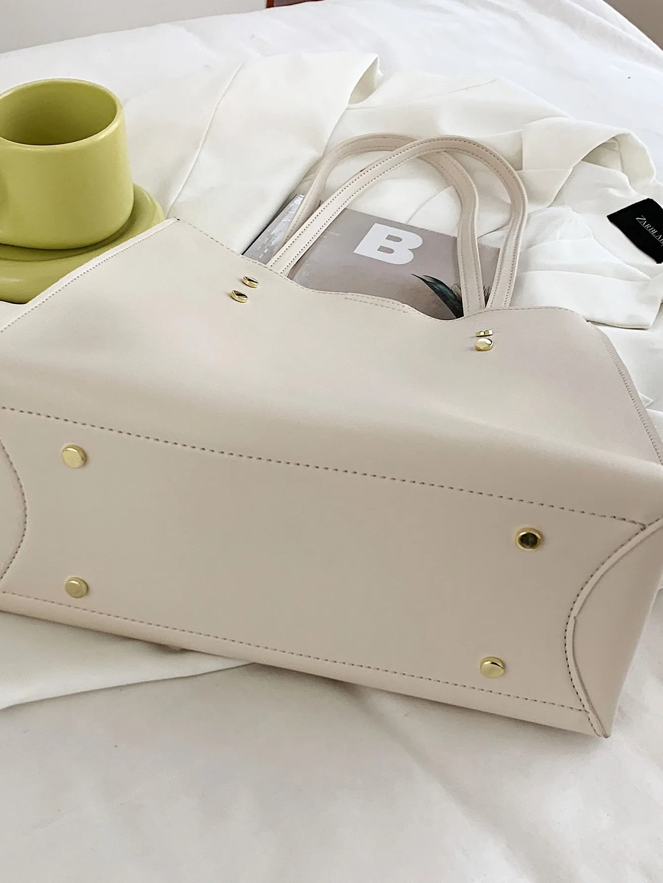 Studded Decor Tote Bag