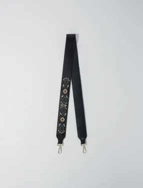 Studded leather strap