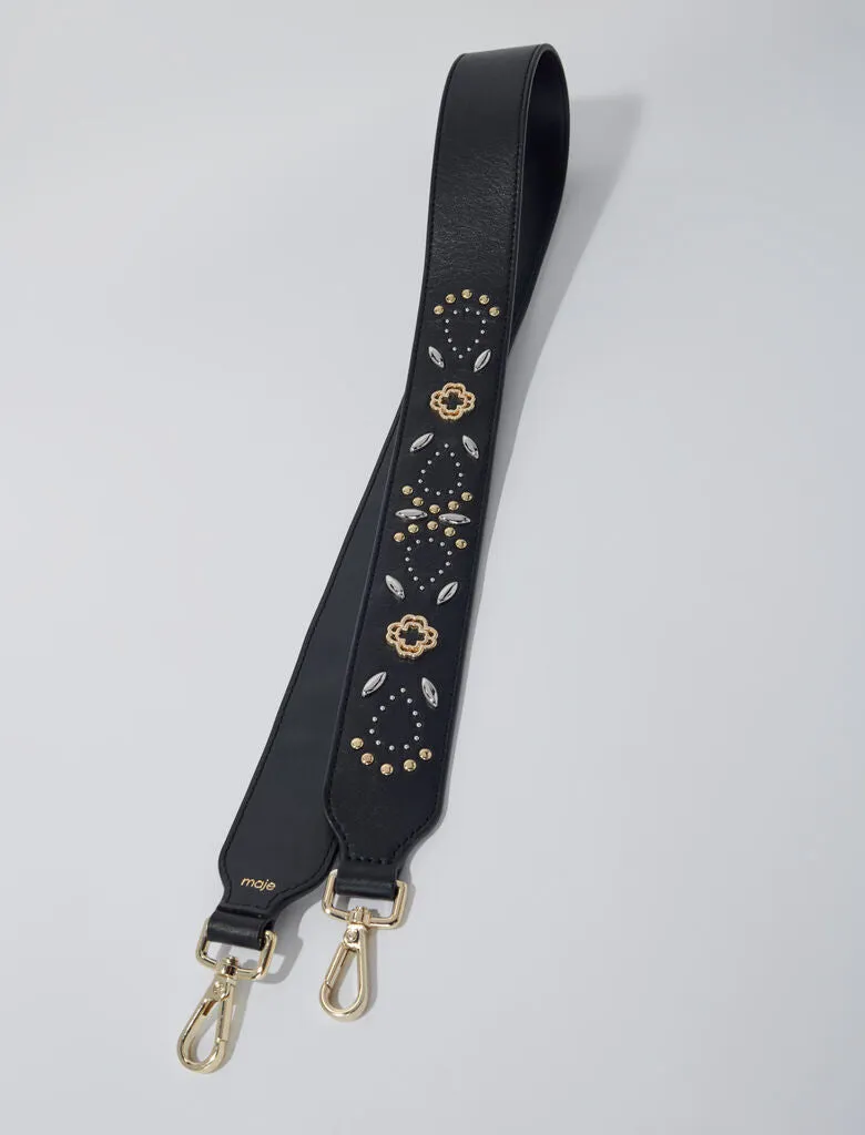 Studded leather strap