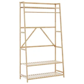 vidaXL Clothes Rack with Shelves 110x40x180 cm Bamboo