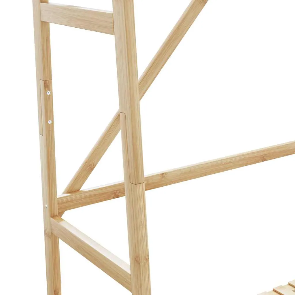 vidaXL Clothes Rack with Shelves 110x40x180 cm Bamboo