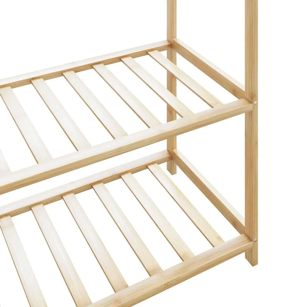 vidaXL Clothes Rack with Shelves 80x40x175 cm Bamboo