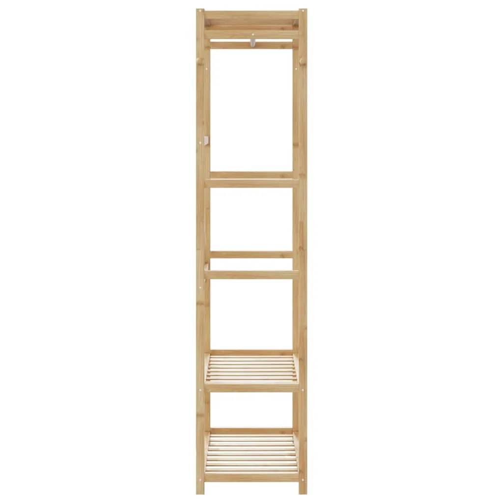 vidaXL Clothes Rack with Shelves 80x40x175 cm Bamboo