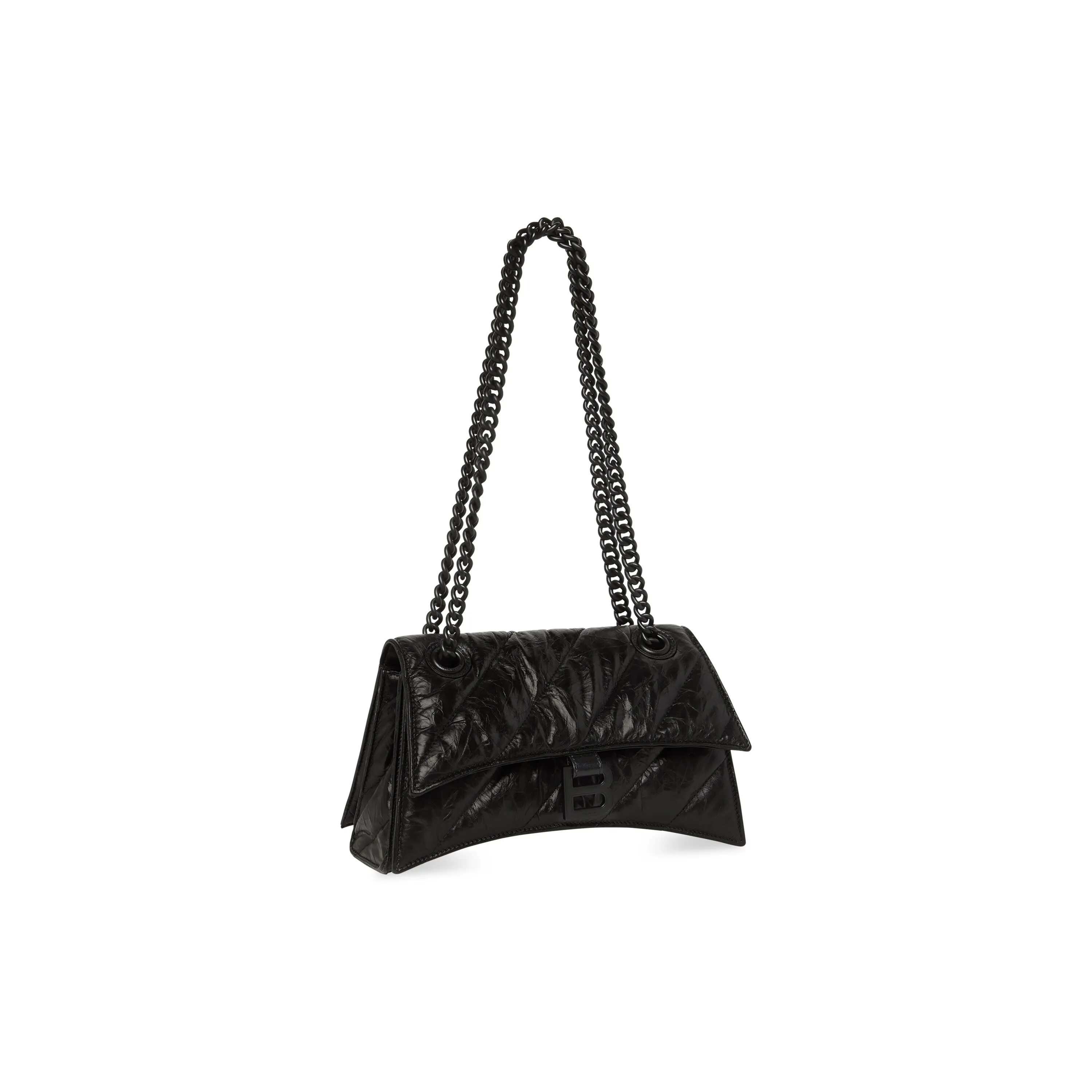 Women's Crush Small Chain Bag Quilted In Black